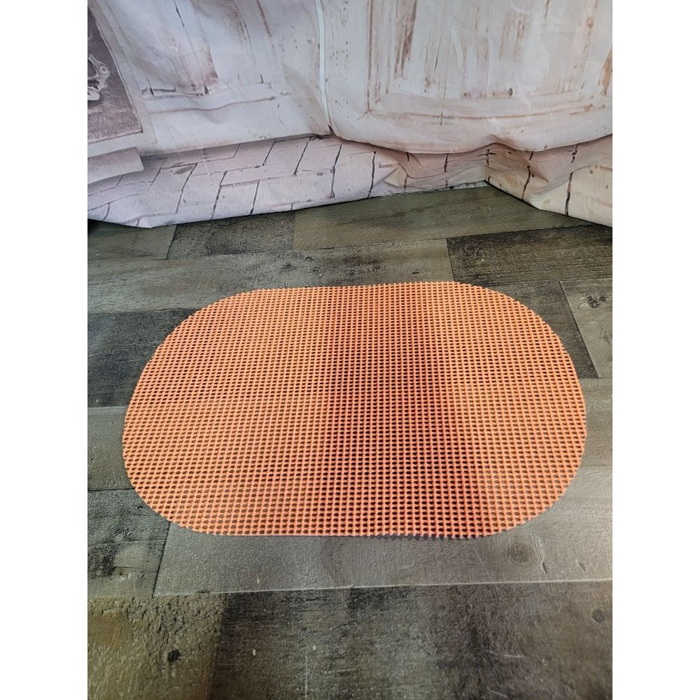 Orange Non slip table‎ shelf placemat decor